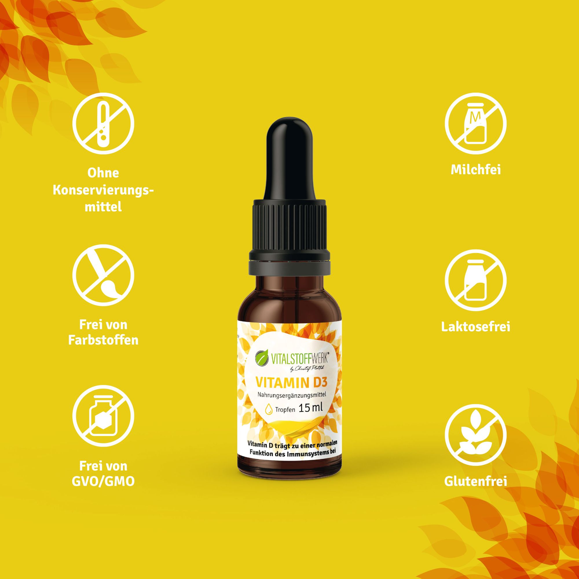 Vitamin D3 2 mal kaufen im Angebot Vorteile, Flasche